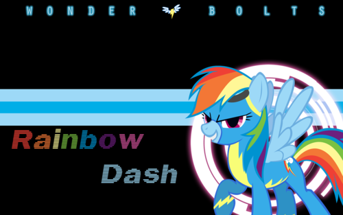 Rainbow dash the wonderbolt