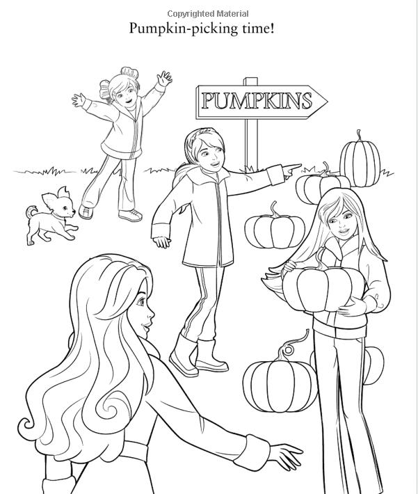 barbie halloween coloring pages - photo #26