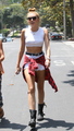 Wearing Short Shorts & Braless In Studio City  [20 June 2012] - miley-cyrus photo
