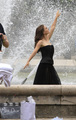  Modeling for a Miss Dior campaign photo shoot in the gardens of the Palais-Royal in Paris (June 26t - natalie-portman photo