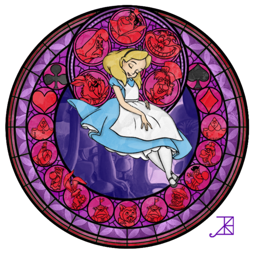  Alice Stained Glass