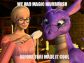 An answer to "Tori's magical hairbrush". - barbie-movies fan art