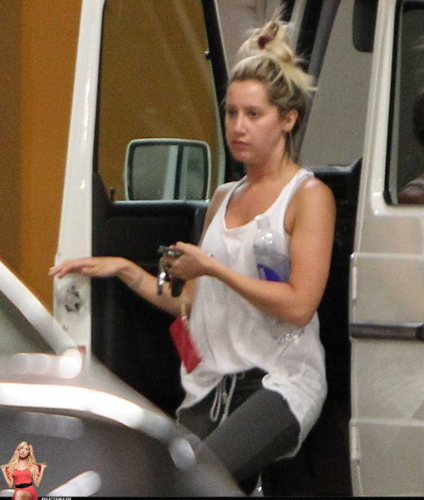  Ashley - Arriving at the parking lot of the Equinox gym in West Hollywood - June 25, 2012