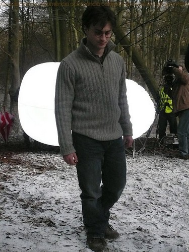  BTS foto's from HP and Deathly Hallows