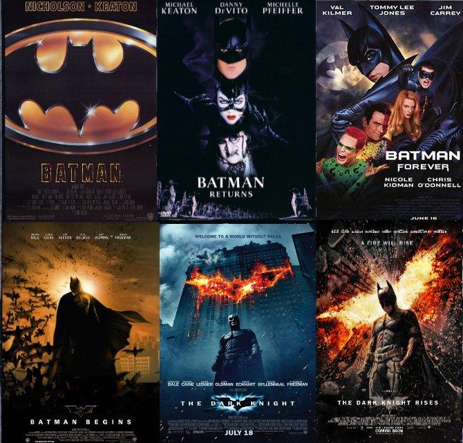 バットマン映画シリーズを集めた壁紙