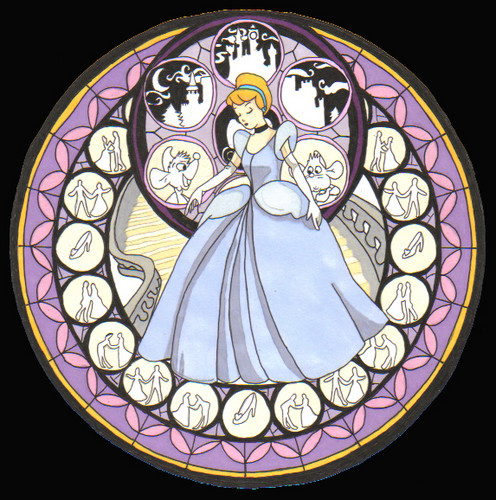  cenicienta Stained Glass