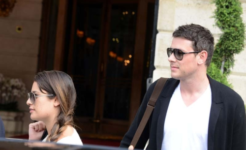 Cory & Lea Leave Their Hotel in Paris -June 3, 2012