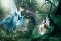 Disney Dream Portraits: Julie Andrews as the Blue Fairy and Abigail Breslin as "Fairy in Training" - disney photo