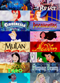 Disney Princesses Title Screens - disney-princess fan art