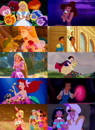  디즈니 Princesses & 꽃