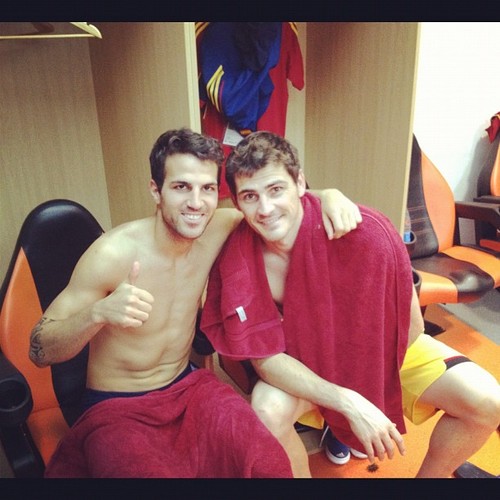  Euro 2012 final: Spain v Italy - Casillas celebrating victory