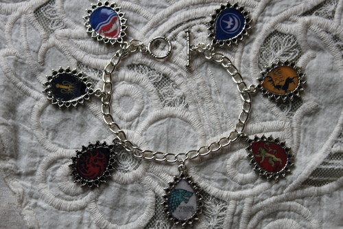  Game of Thrones House Sigils charm bracelet