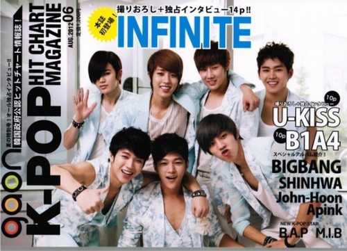  Infinite for K-POP HIT CHART MAGAZINE 2012 August Issue