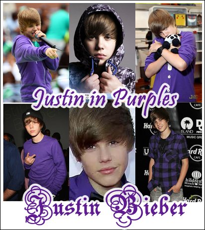 Justin Bieber in purples