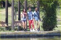 Justin, Selena, and Khalil out in Encino, CA - selena-gomez photo