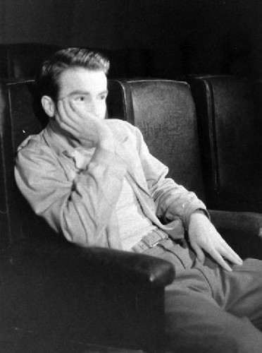  Montgomery Clift watching himself in the Heiress, 1948