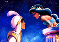 Walt Disney Fan Art - Prince Aladdin & Princess Jasmine - disney-princess fan art