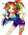 Rainbow Dash Humanized - my-little-pony-friendship-is-magic fan art