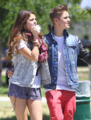 Selena - With Justin enjoying ice cream in the park - June 30, 2012 - selena-gomez photo