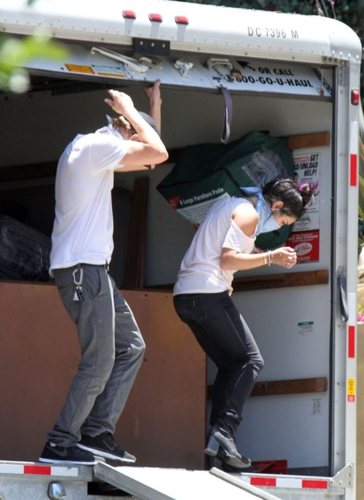  Vanessa - Moving furniture out of her house - June 22, 2012