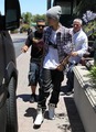  Justin leaving “Yamato” after getting sushi in Encino today. - justin-bieber photo