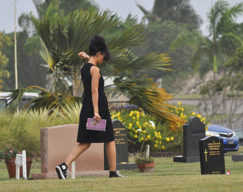  Attends Grandmother’s Funeral In Barbados [10 July 2012]