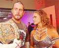 Cm Punk and Eve Torres - wwe photo