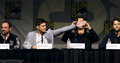 Jared and Jensen onstage at Comic Con - supernatural photo