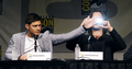 Jensen and Jared onstage at Comic Con! - supernatural photo