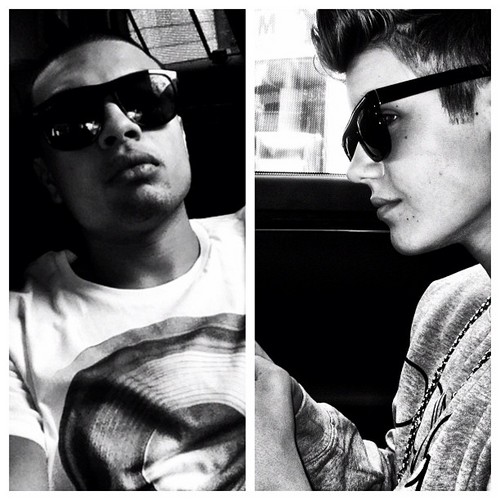 Justin Bieber and Alfredo Flores