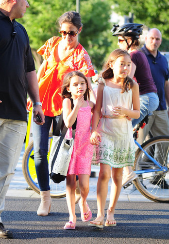 Katie And Suri At Chelsea Piers In New York [July 12]