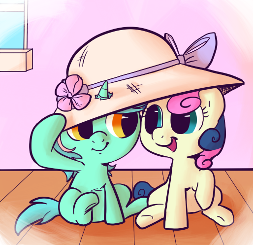 Lyra-And-Bonbon-my-little-pony-shipping-