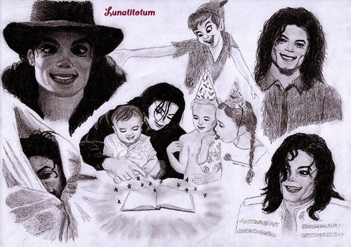  Michael Jackson and his 3 kids Prince, Paris and Blanket