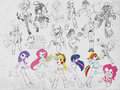My little pony humanized (look at bottom) - my-little-pony-friendship-is-magic fan art