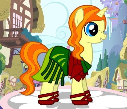 My pony in her gala dress. :)