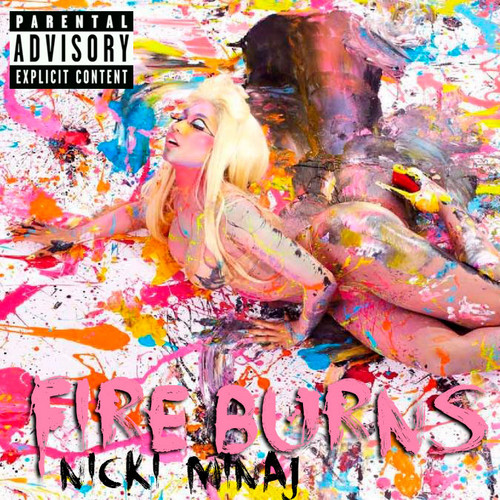  Nicki Minaj - api, kebakaran Burns (CD Single Fanmade) Cover