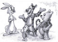 Pooh, Rabbit, Tigger and Piglet - winnie-the-pooh fan art