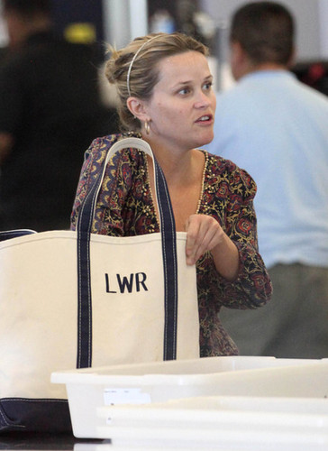 Reese Witherspoon and Jim Toth Catch an LAX Flight