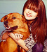 Selena and her Dog <3 - selena-gomez icon