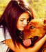 Selena and her Dog <3 - selena-gomez icon