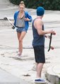 Skateboarding with Liam in Los Angeles - miley-cyrus photo