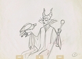 Walt Disney Sketches - Diablo & Maleficent - walt-disney-characters photo