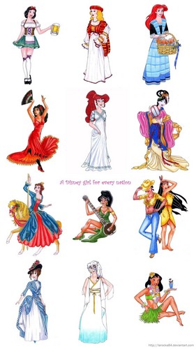  a disney girl for every nation