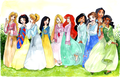 princesses in hanboks - disney-princess photo