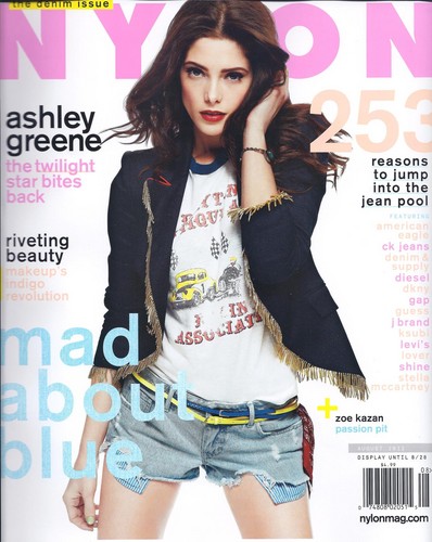  Ashley Greene on the cover of Nylon (August)