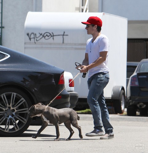  Josh taking Driver for a walk - July 17th