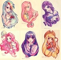 The girls as humans - my-little-pony-friendship-is-magic photo