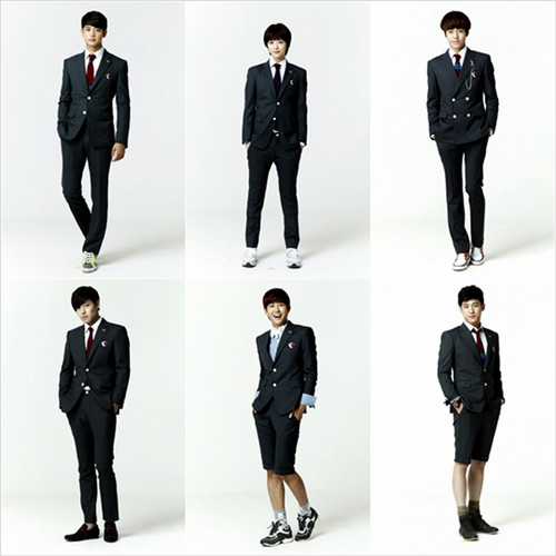 To The Beautiful You cast in uniform
