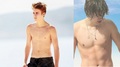 justin bieber & Harry Styles shirtless - justin-bieber photo
