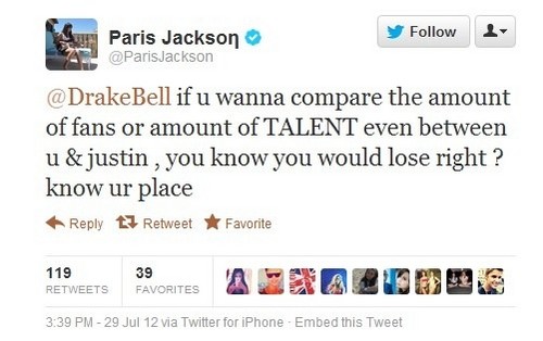  鸭, 德雷克 钟, 贝尔 Got OWNED 由 Michael Jackson King Of Pop's 14 years old Daughter Paris Jackson :D